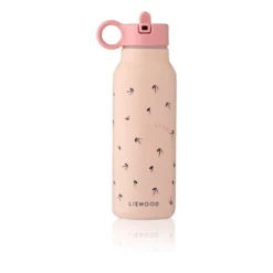 Liewood Falk Edelstahl Trinkflasche „Mini Cherry heart / Rosey" 350ml, Medium