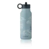 Liewood Falk Edelstahl Trinkflasche „Race cars / Beach blue" 350ml, Medium
