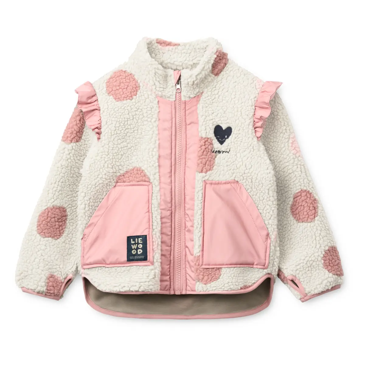 Liewood Fleecejacke Noam „Spot dot Sandy / Rose blush mix“