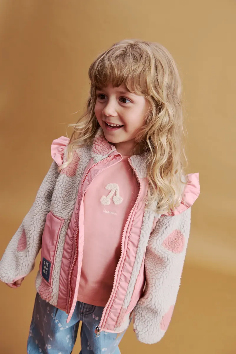 Liewood Fleecejacke Noam „Spot dot Sandy / Rose blush mix“
