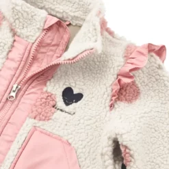 Liewood Fleecejacke Noam „Spot dot Sandy / Rose blush mix“