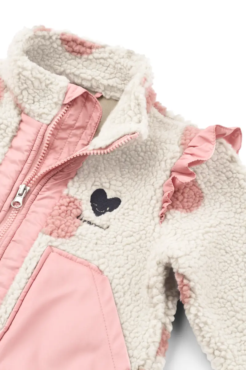 Liewood Fleecejacke Noam „Spot dot Sandy / Rose blush mix“