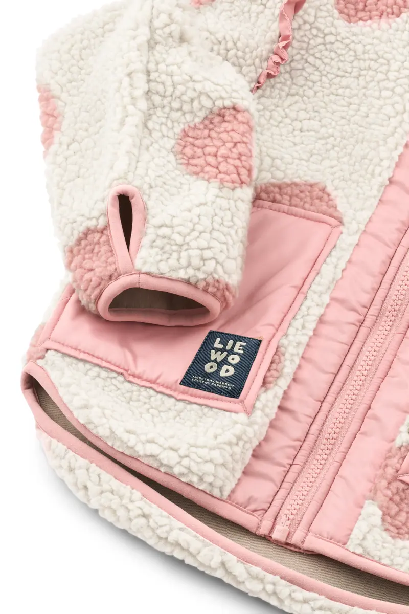 Liewood Fleecejacke Noam „Spot dot Sandy / Rose blush mix“