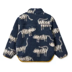 Liewood Nolan Sherpa Jacke für Kinder „Tiger / Classic navy“