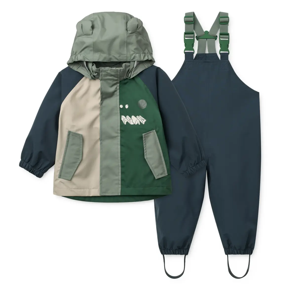 Liewood Softshell Regenbekleidungs-Set Manu „Play multi mix“