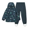 Liewood Softshell Regenbekleidungs-Set Pedia „Cars / Classic navy“