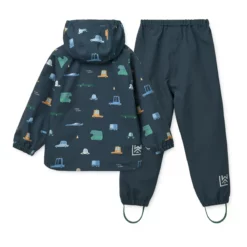 Liewood Softshell Regenbekleidungs-Set Pedia „Cars / Classic navy“