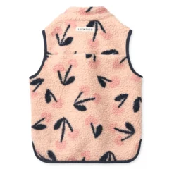 Liewood Vada Sherpa Weste für Kinder „Mega Cherry heart / Rosey“