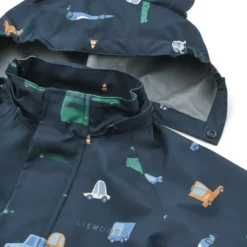 Liewood Softshell Regenbekleidungs-Set Manu „Cars / Classic navy“