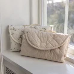 Sebra On-the-go Wickelunterlage „Morning beige“, 75x75cm