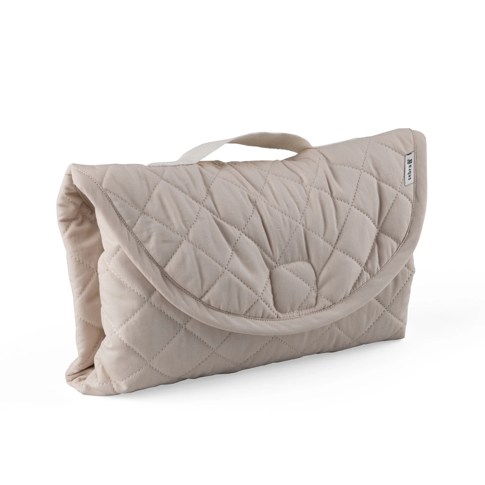 Sebra On-the-go Wickelunterlage „Morning beige“, 75x75cm