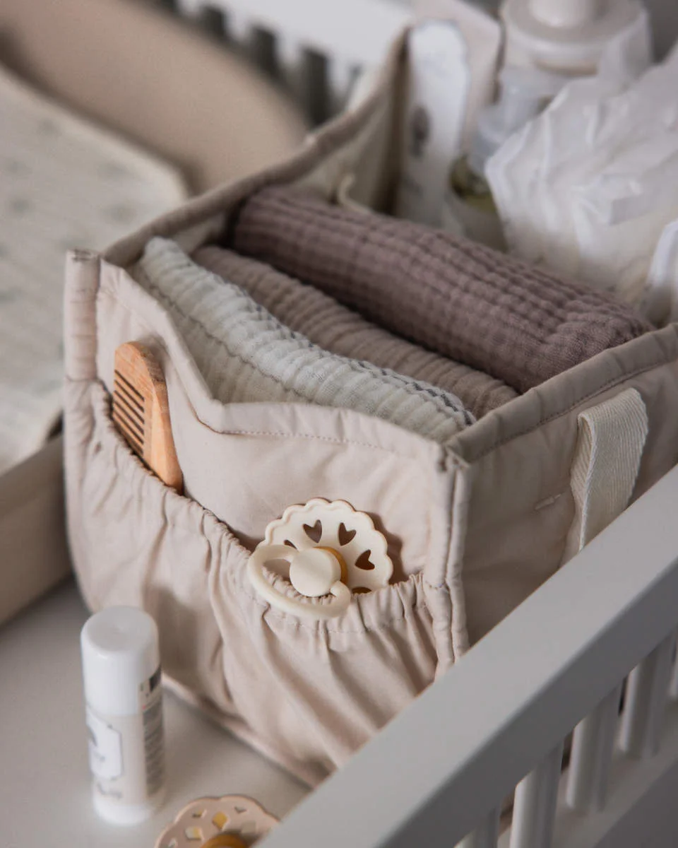 Sebra Wickel-Organizer aus Bio-Baumwolle, 18x25x15cm