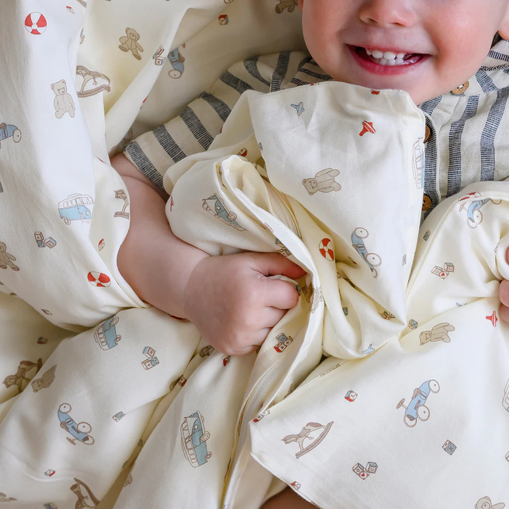 Cam Cam Baby Bettwäsche „Vintage Toys“ – 70x100cm / 40x45cm