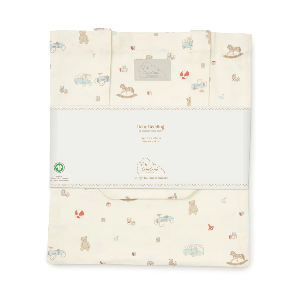 Cam Cam Baby Bettwäsche „Vintage Toys“ – 70x100cm / 40x45cm