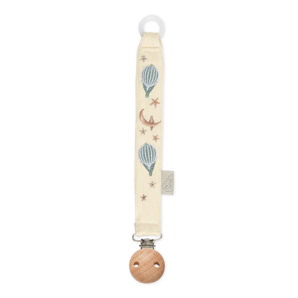 Cam Cam bestickte Schnullerkette „Dreamland“, GOTS