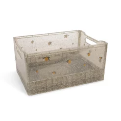 Konges Sløjd Glitzer Storage Box 2er-Set „Sparkling Blue“, Aufbewahrungsbox