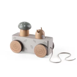 Sebra Nachziehtier mit Pop-up-Figuren, Woodland