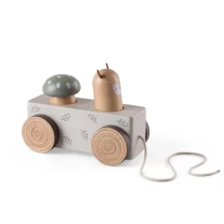 Sebra Nachziehtier mit Pop-up-Figuren, Woodland