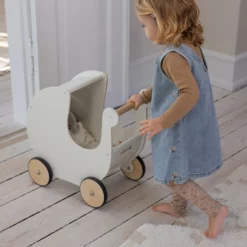 Sebra Puppenwagen weiß aus Holz