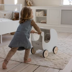 Sebra Puppenwagen weiß aus Holz