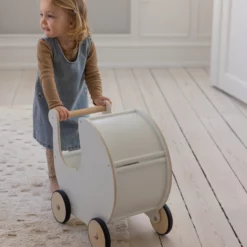 Sebra Puppenwagen weiß aus Holz