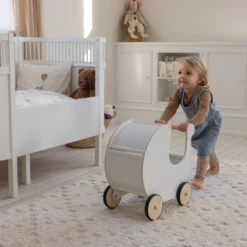 Sebra Puppenwagen weiß aus Holz