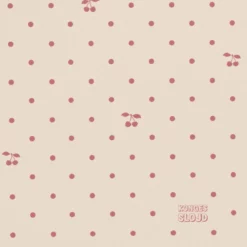 Konges Sløjd Bodenmatte „Cherry dot“, abwischbare Vinylmatte, 100x75cm