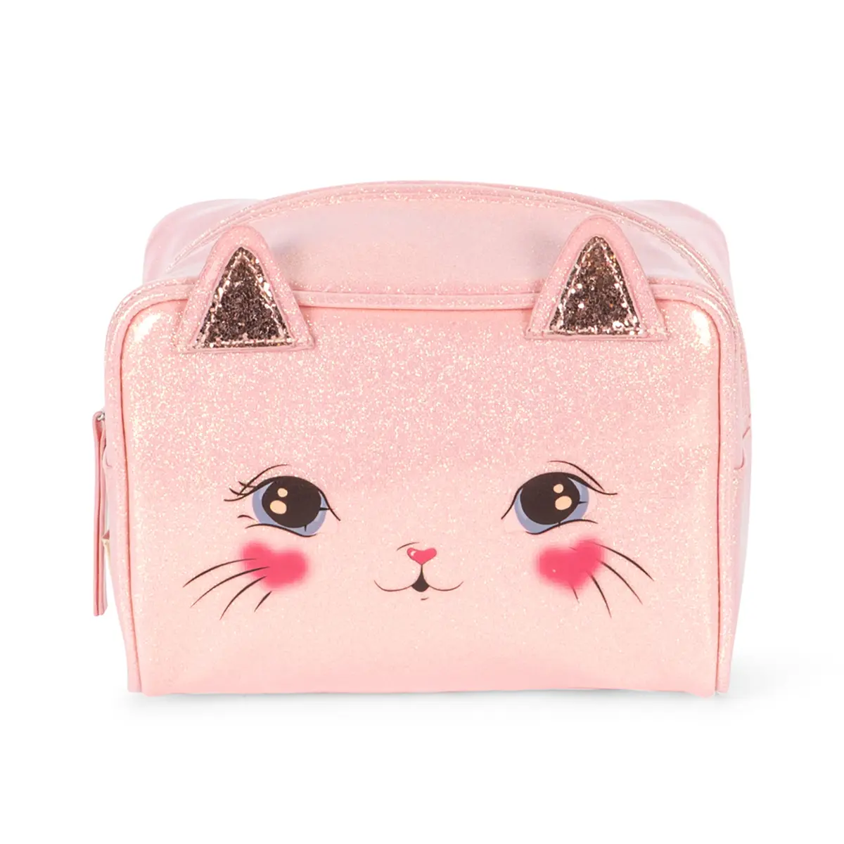 Konges Sløjd Katzentäschchen „Cerise glitter pink“