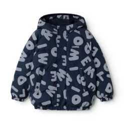 Liewood Daunenjacke Adelina Reflective Down „Letters / Classic navy“