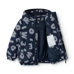 Liewood Daunenjacke Adelina Reflective Down „Letters / Classic navy“