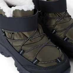 Liewood Fleece-Schneestiefel Aliza „Army brown“