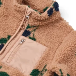 Liewood Nolan Sherpa Jacke für Kinder „Berry / Pale Tuscany“