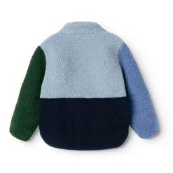 Liewood Nolan Sherpa Jacke für Kinder „Classic navy / Multi mix“