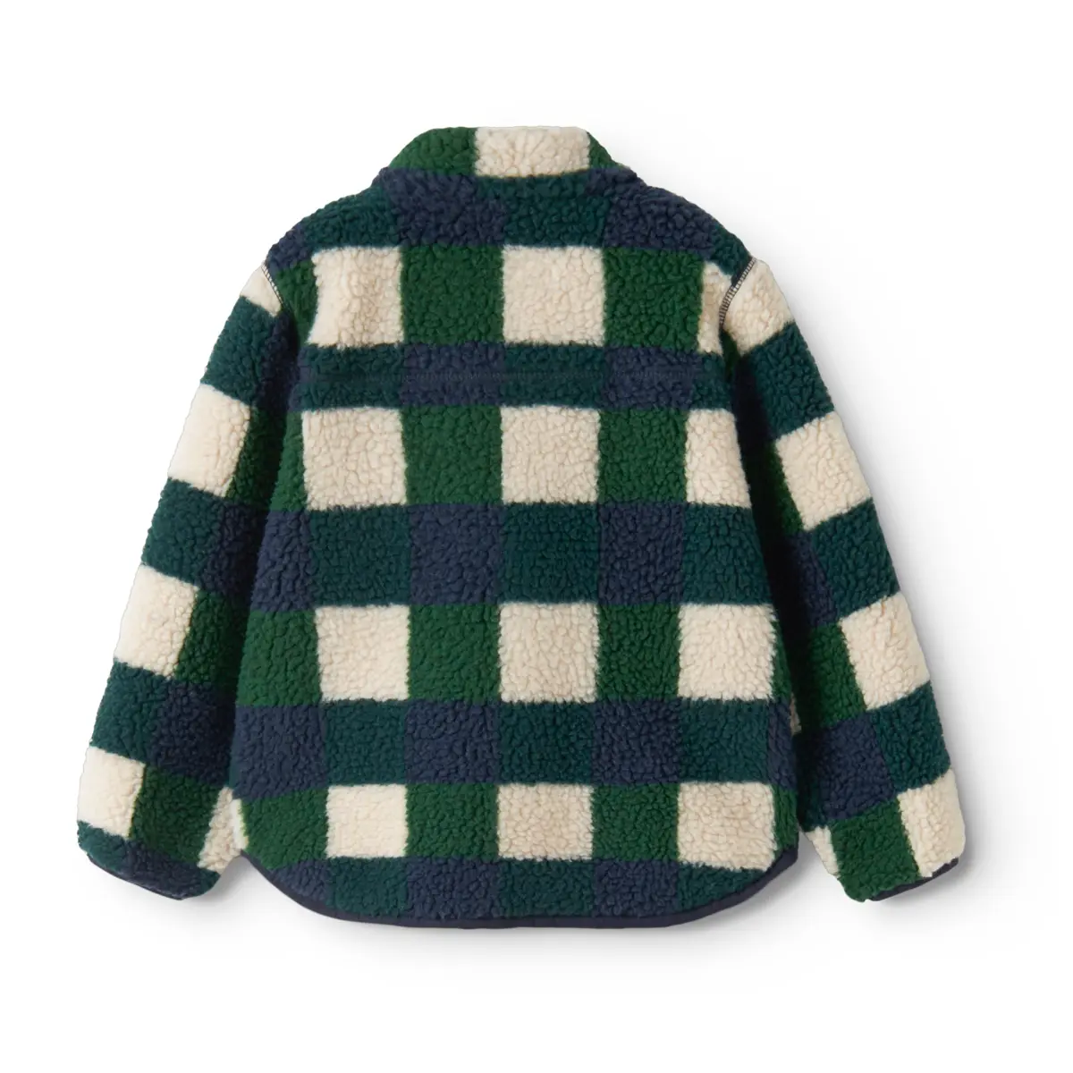 Liewood Nolan Sherpa Jacke für Kinder „Mega Check / Bright garden“