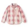 Liewood Nolan Sherpa Jacke für Kinder „Mega Check : Rose blush“