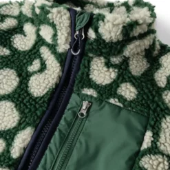 Liewood Nolan Sherpa Jacke für Kinder „Mega leo / Garden green“