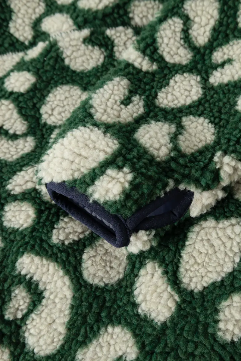 Liewood Nolan Sherpa Jacke für Kinder „Mega leo / Garden green“