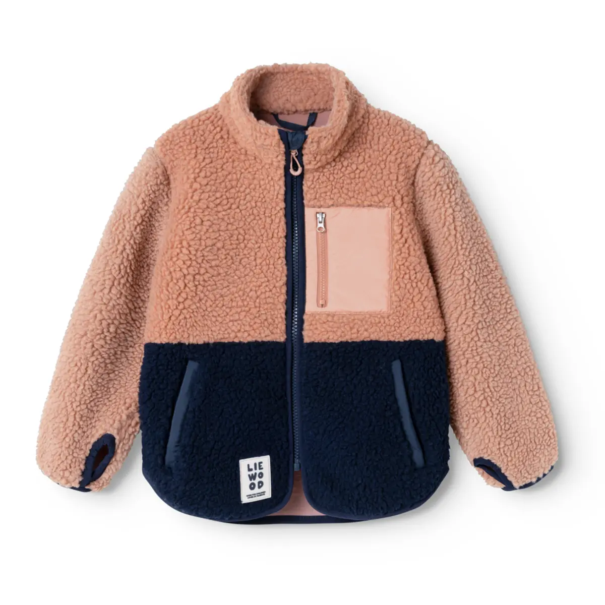 Liewood Nolan Sherpa Jacke für Kinder „Tuscany rose mix“