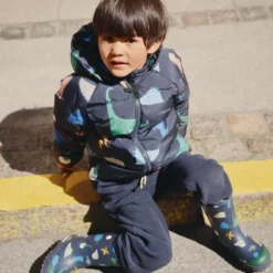 Liewood Polle Daunenjacke für Kinder „Dino roar / Classic navy“
