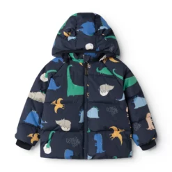 Liewood Polle Daunenjacke für Kinder „Dino roar / Classic navy“