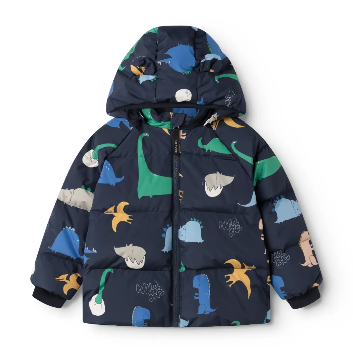 Liewood Polle Daunenjacke für Kinder „Dino roar / Classic navy“