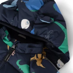 Liewood Polle Daunenjacke für Kinder „Dino roar / Classic navy“