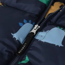 Liewood Polle Daunenjacke für Kinder „Dino roar / Classic navy“
