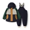 Liewood Softshell Regenbekleidungs-Set Manu „Garden green multi mix“