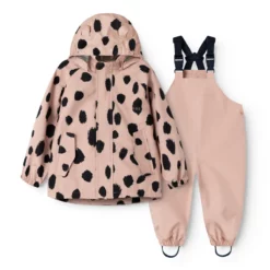 Liewood Softshell Regenbekleidungs-Set Manu „Mega leo spot : Pale tuscany“