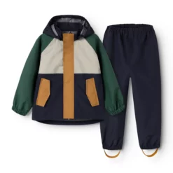 Liewood Softshell Regenbekleidungs-Set Pedia „Garden green multi mix“