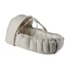 Sebra 3-in-1 Baby Nestchen mit Verdeck „Beige melange“, Bio-Kapokfüllung, L72cm