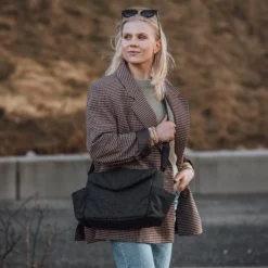 Sebra On-the-go Mini Wickeltasche „dark grey melange“