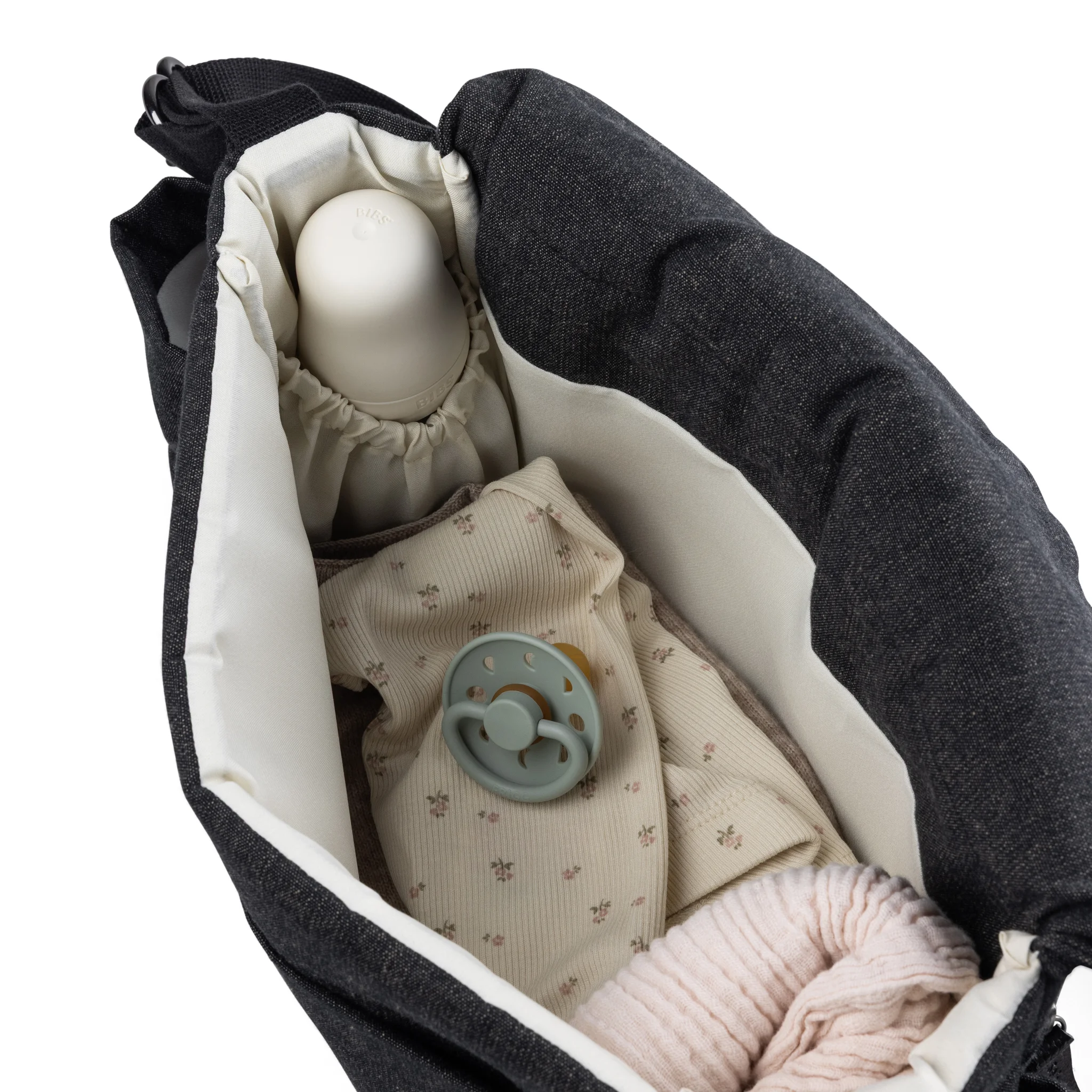 Sebra On-the-go Mini Wickeltasche „dark grey melange“