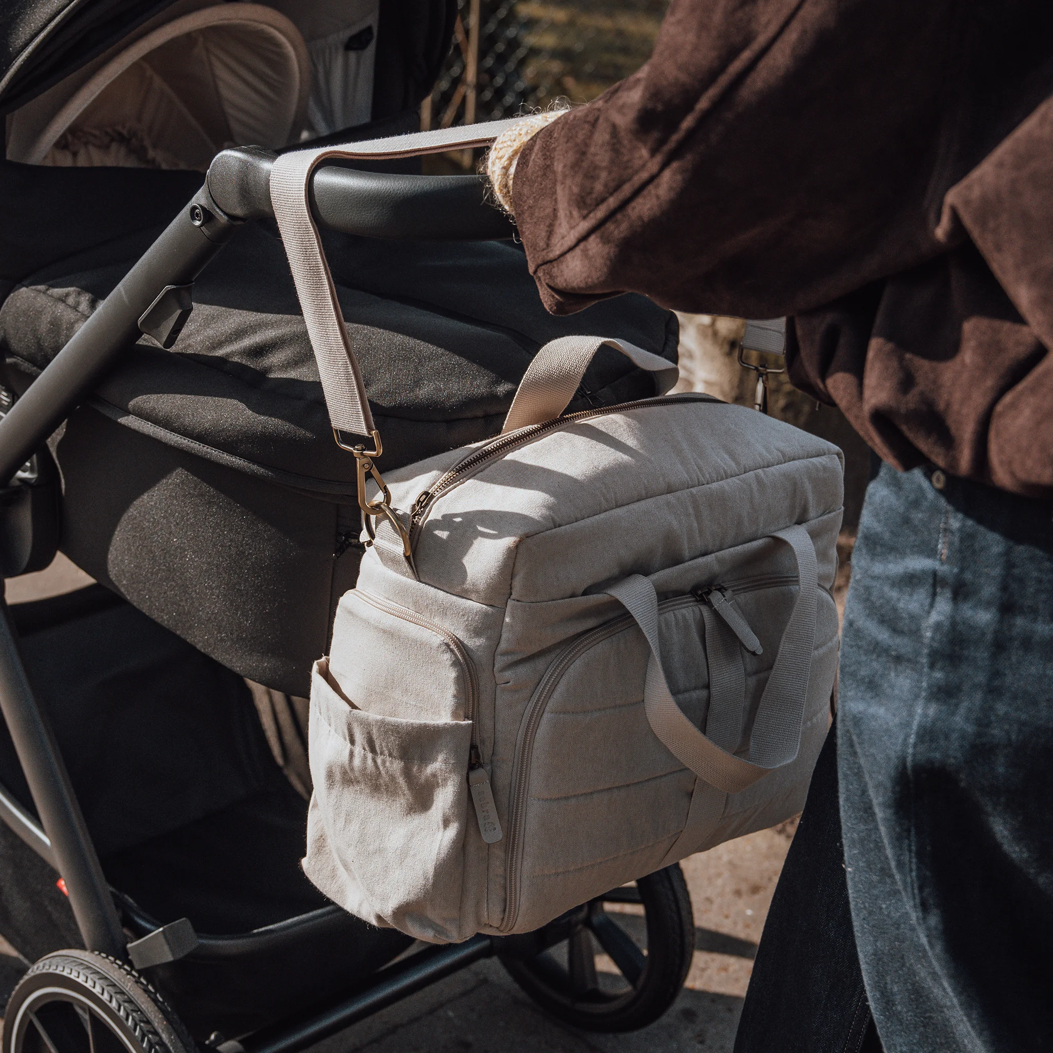 Sebra On-the-go Wickeltasche „morning beige melange“